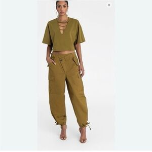Women's Olive Jogger Pants